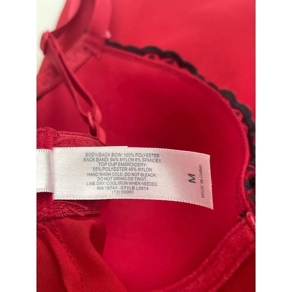Inner Secrets Red Lingerie Teddy Size M